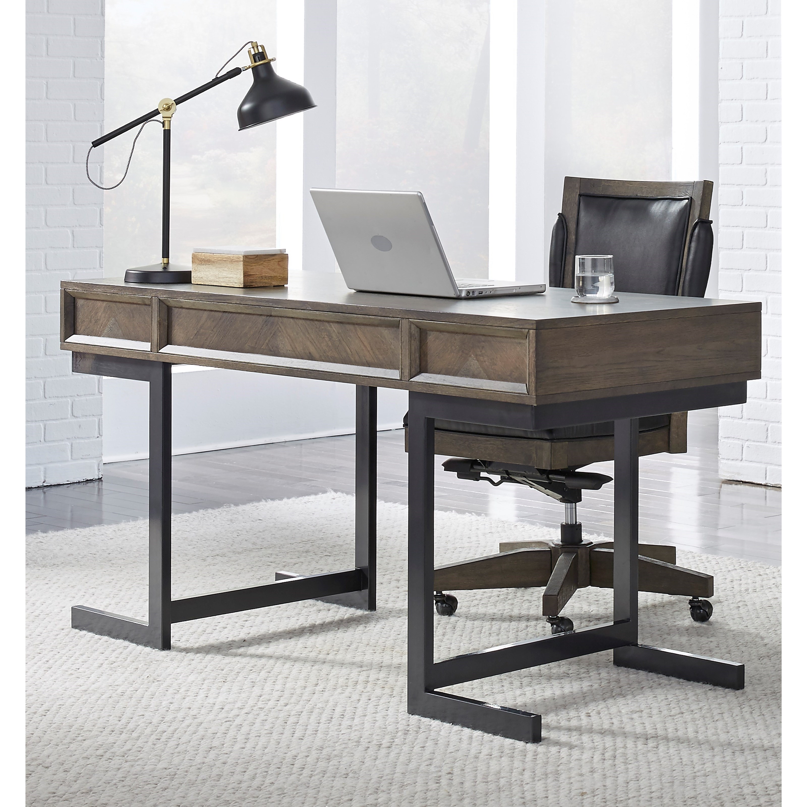 Aspenhome Harper Point Contemporary Desk with DropFront Drawer Godby